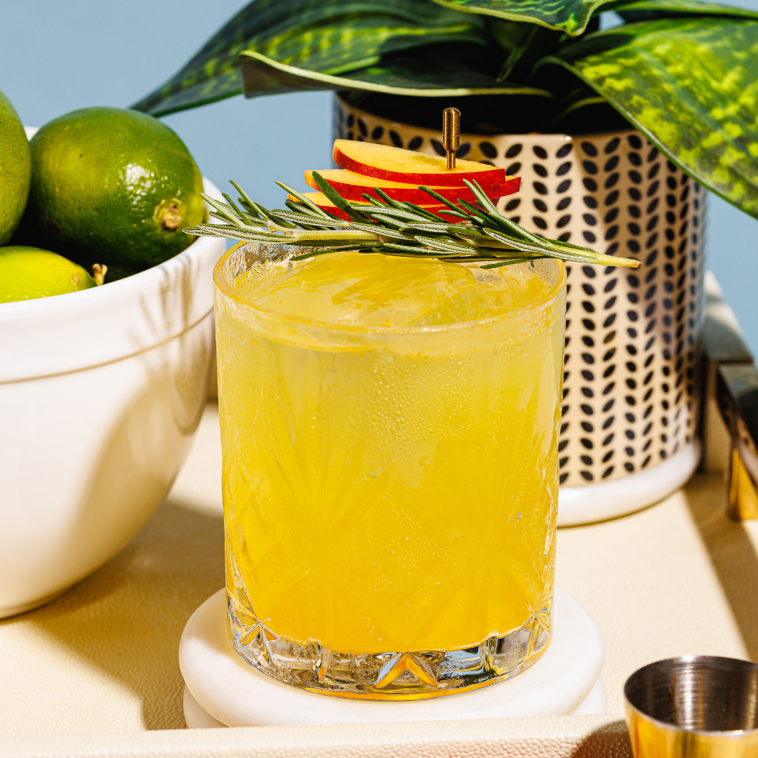 Peach & Rosemary Margarita