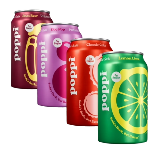 Poppi Prebiotic Soda - Sourced: Craft Cocktails Delivered