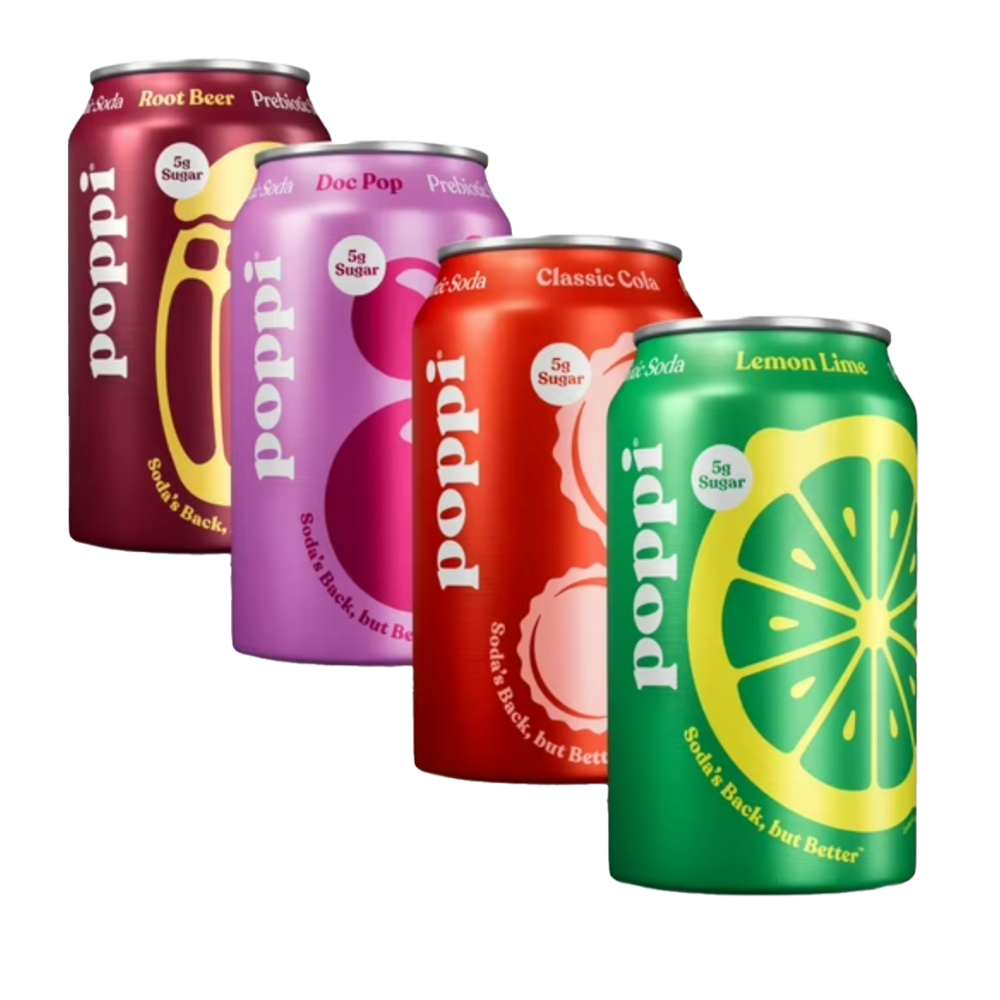 Poppi Prebiotic Soda - Sourced: Craft Cocktails Delivered